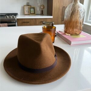 Stetson Brown Fedora with Black Interior